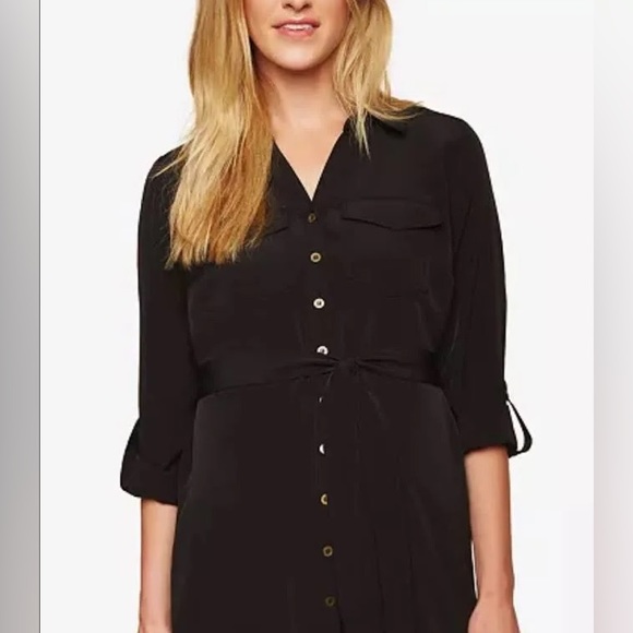 MOTHERHOOD Maternity Button down dress. Never Worn. NWT. Size: Small Maternity - Picture 1 of 7